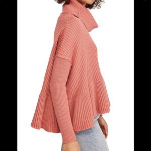 Free People Layer Cake Sweater: Size L: Rose